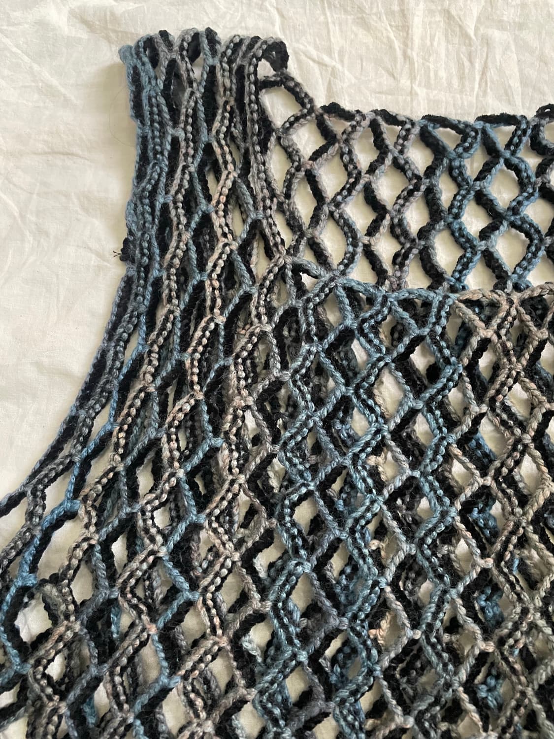 빈티지 네트 니트 베스트 상품이미지2