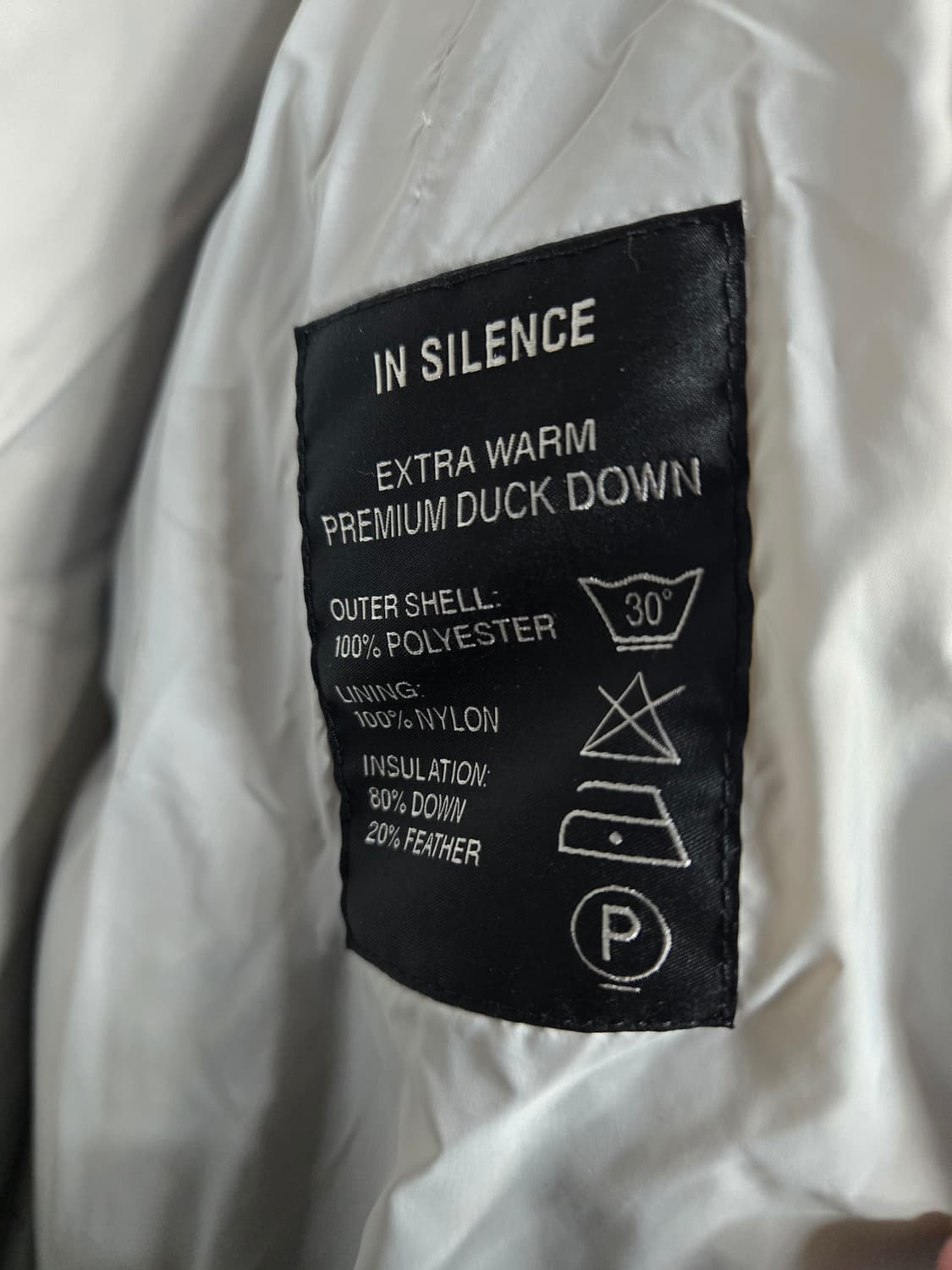 인사일런스 그레이 숏패딩 M 상품이미지6