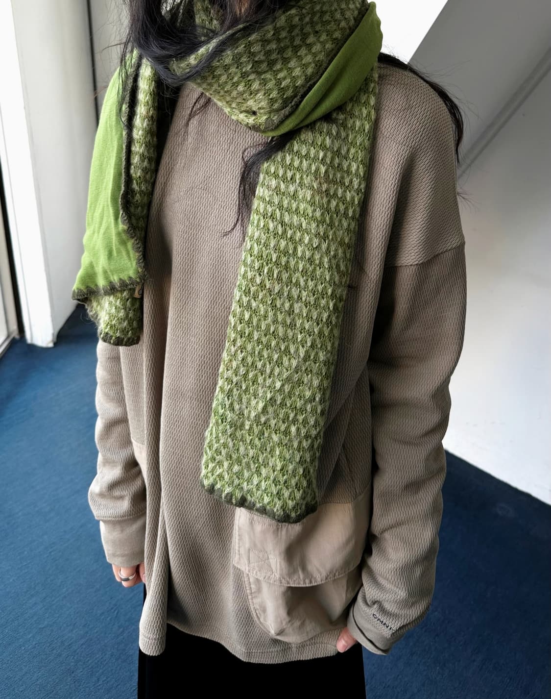 Double face knit design muffler 상품이미지8