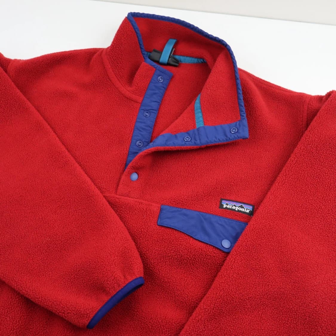 15FW 파타고니아 신칠라 스냅-T 레드/블루 니카라과 상품이미지3
