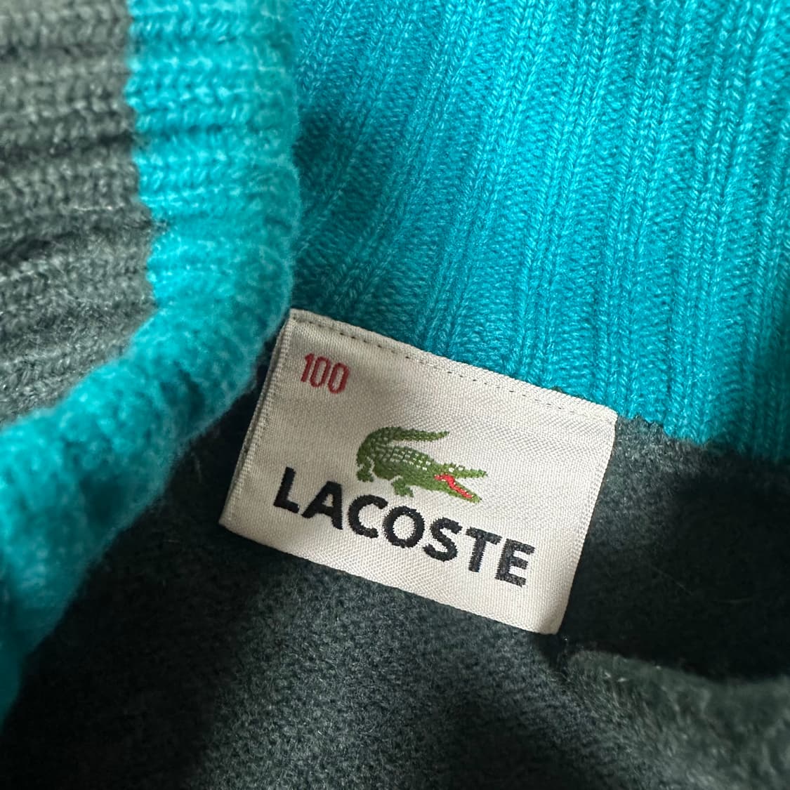 ✨ (바배) 라코스테 니트 반집업  상품이미지3