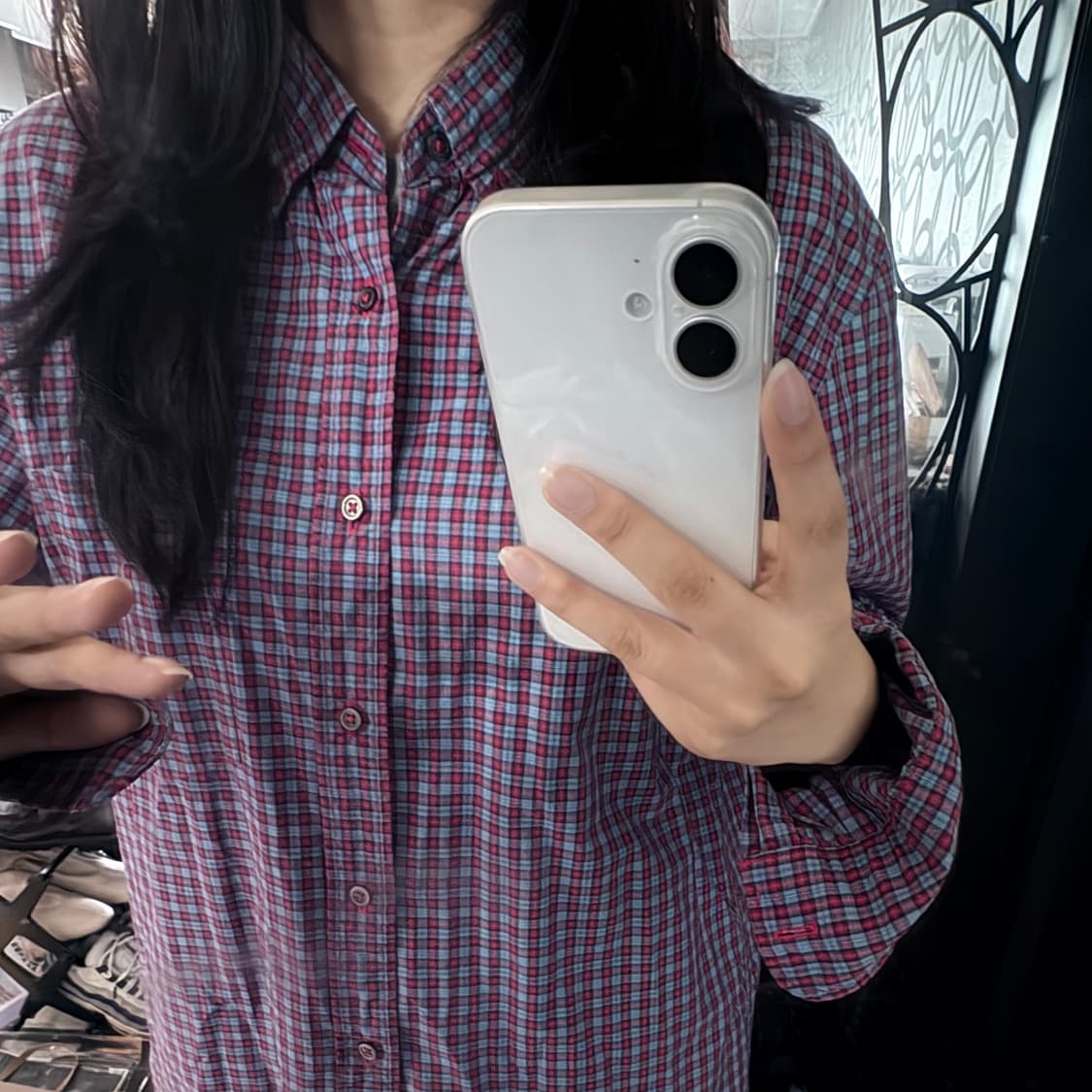 유니클로 체크셔츠 상품이미지1