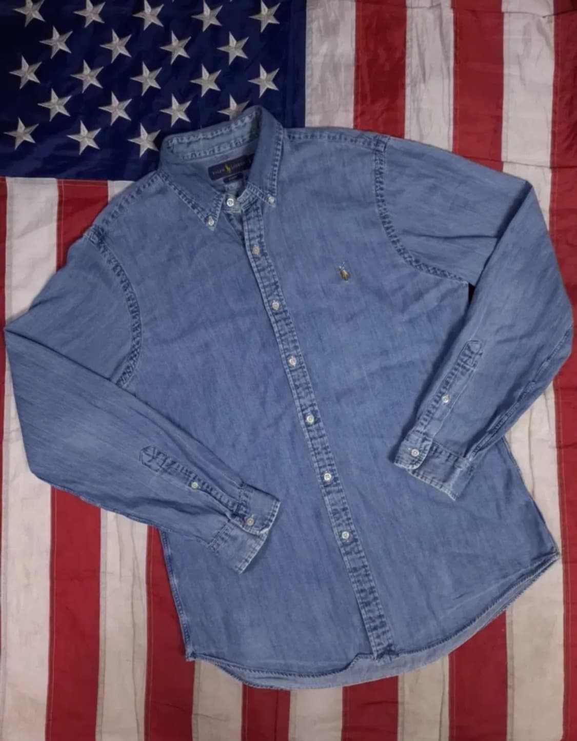 오리지날 랄프로렌폴로 신형 샴브레이 데님 셔츠 상품이미지1