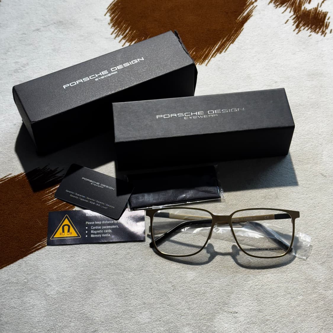 포르쉐 디자인 메탈 안경 매트 골드 (OS) 상품이미지1