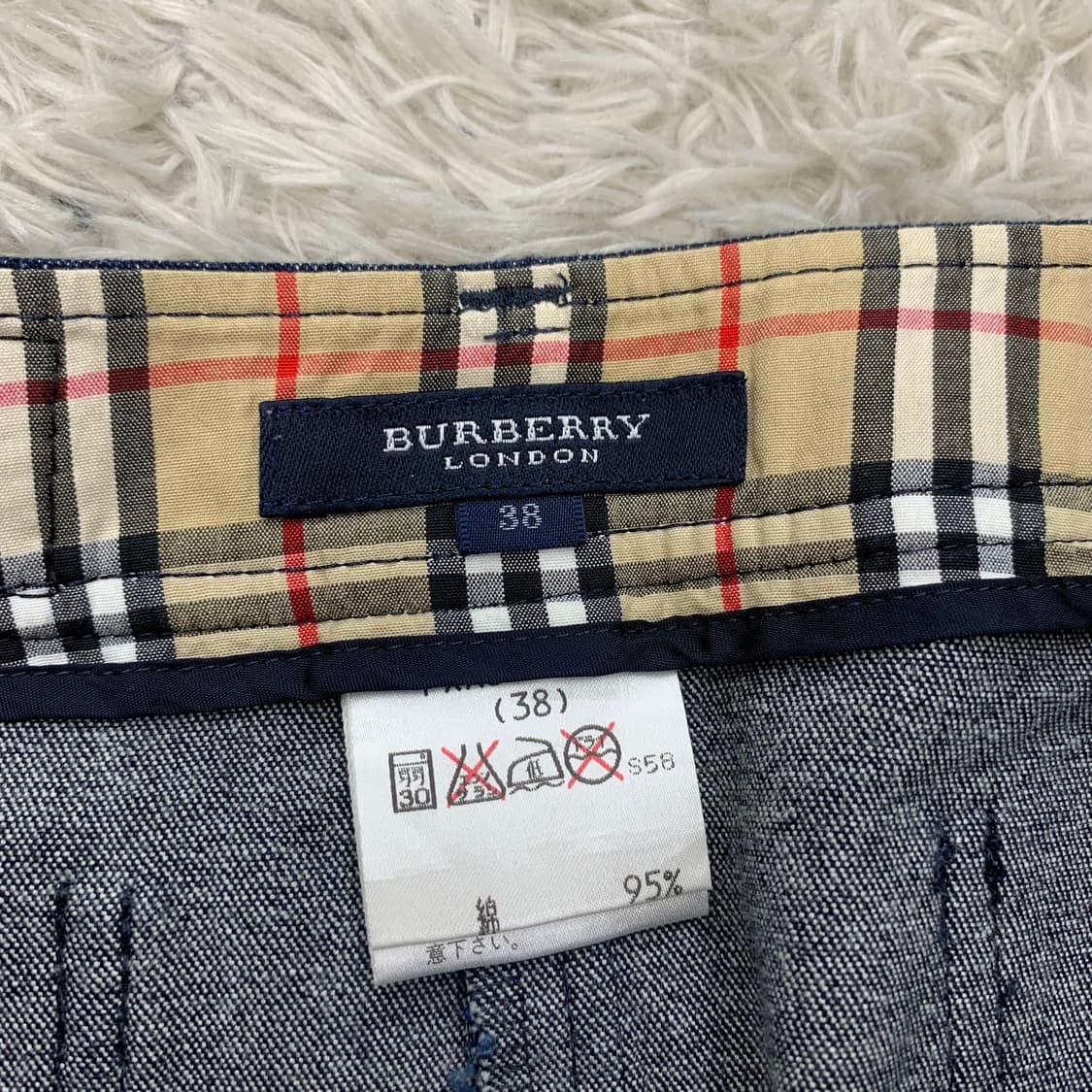BURBERRY LONDON 버버리 런던 데님 H라인 스커트 38 상품이미지4