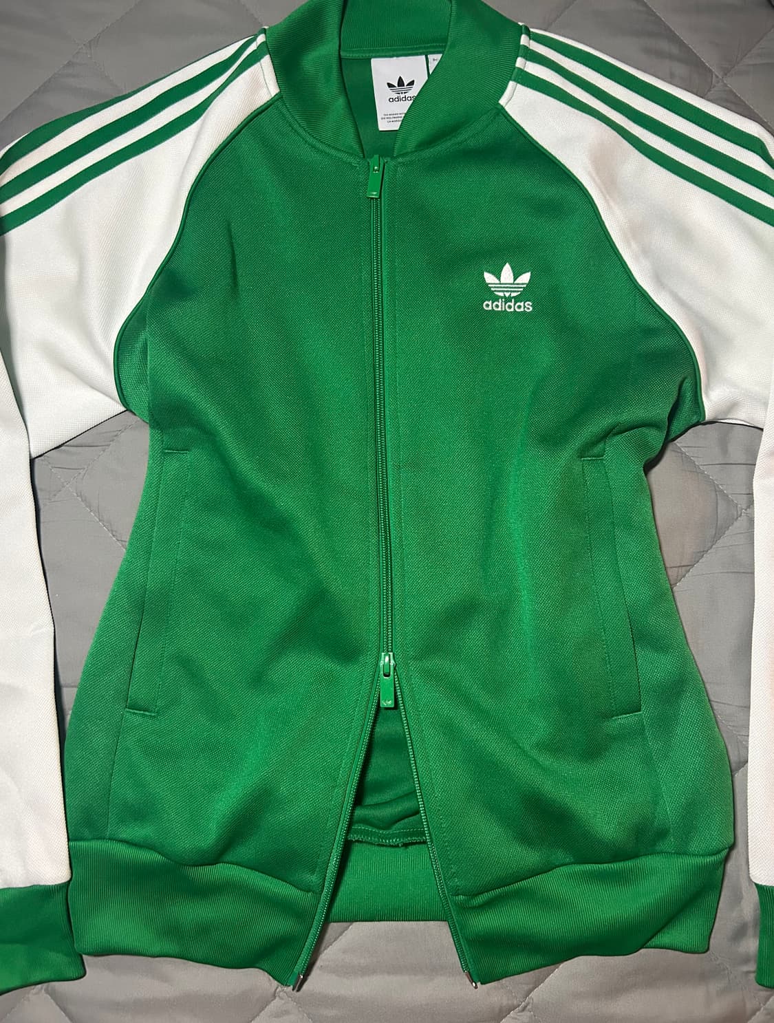 유일매물💚)아디다스 초록 흰색 배색 PAKAIAN 져지 상품이미지1