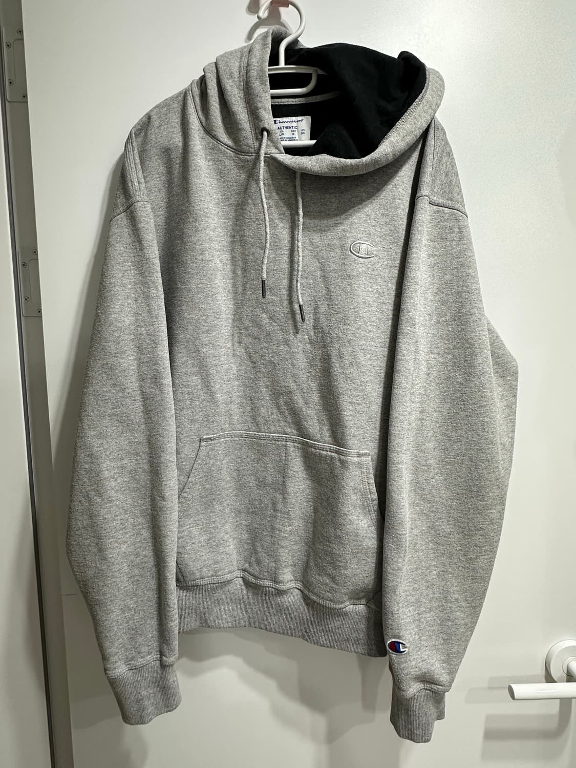 2XL] 챔피온 어센틱 후드티 그레이 상품이미지2