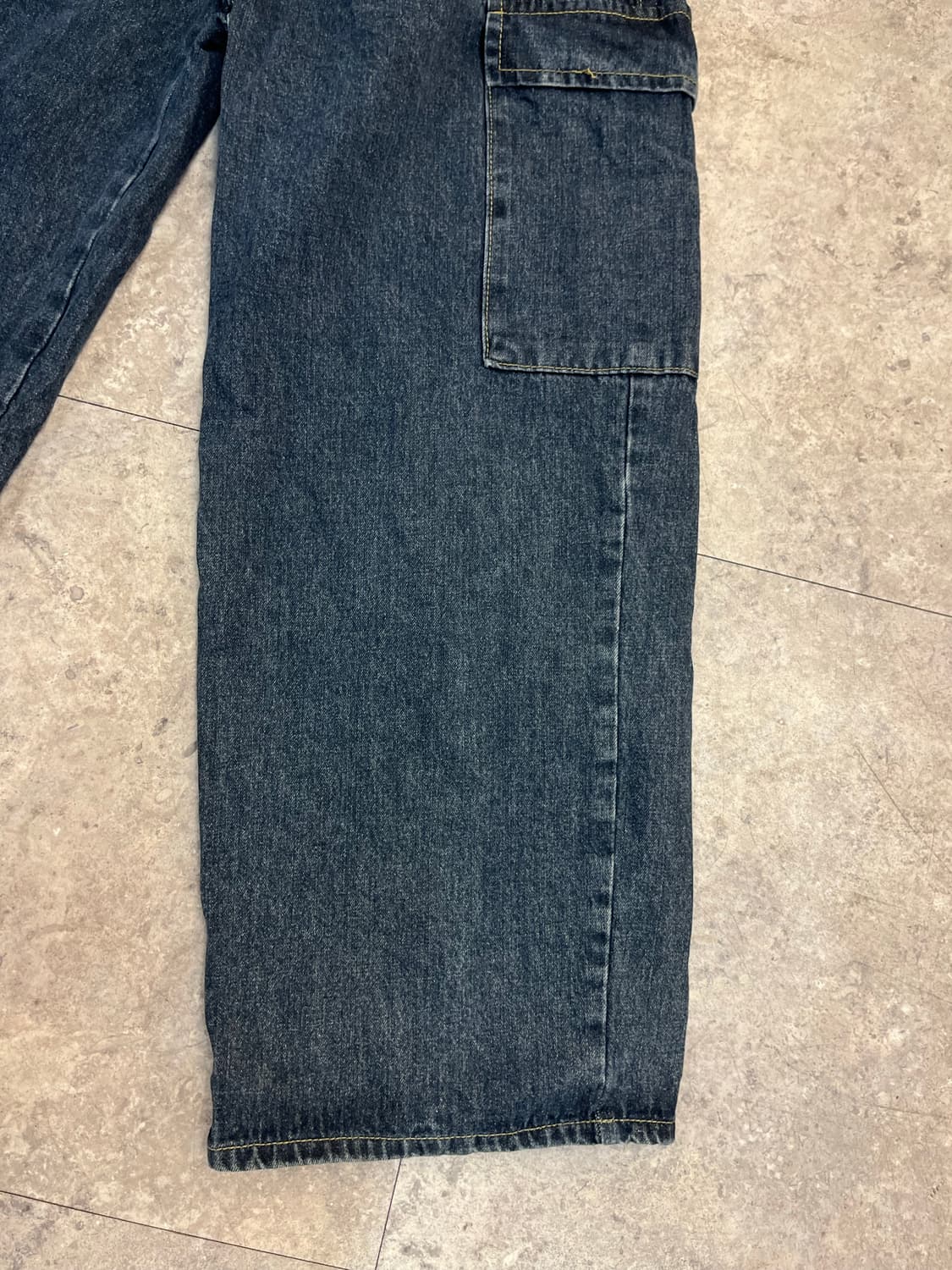 빈티지 카고 밴딩 데님 팬츠 L #csz3580 상품이미지5