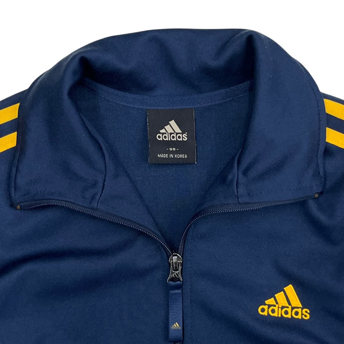 아디다스 에센셜 옐로우라인 네이비 트랙탑 95 상품이미지4