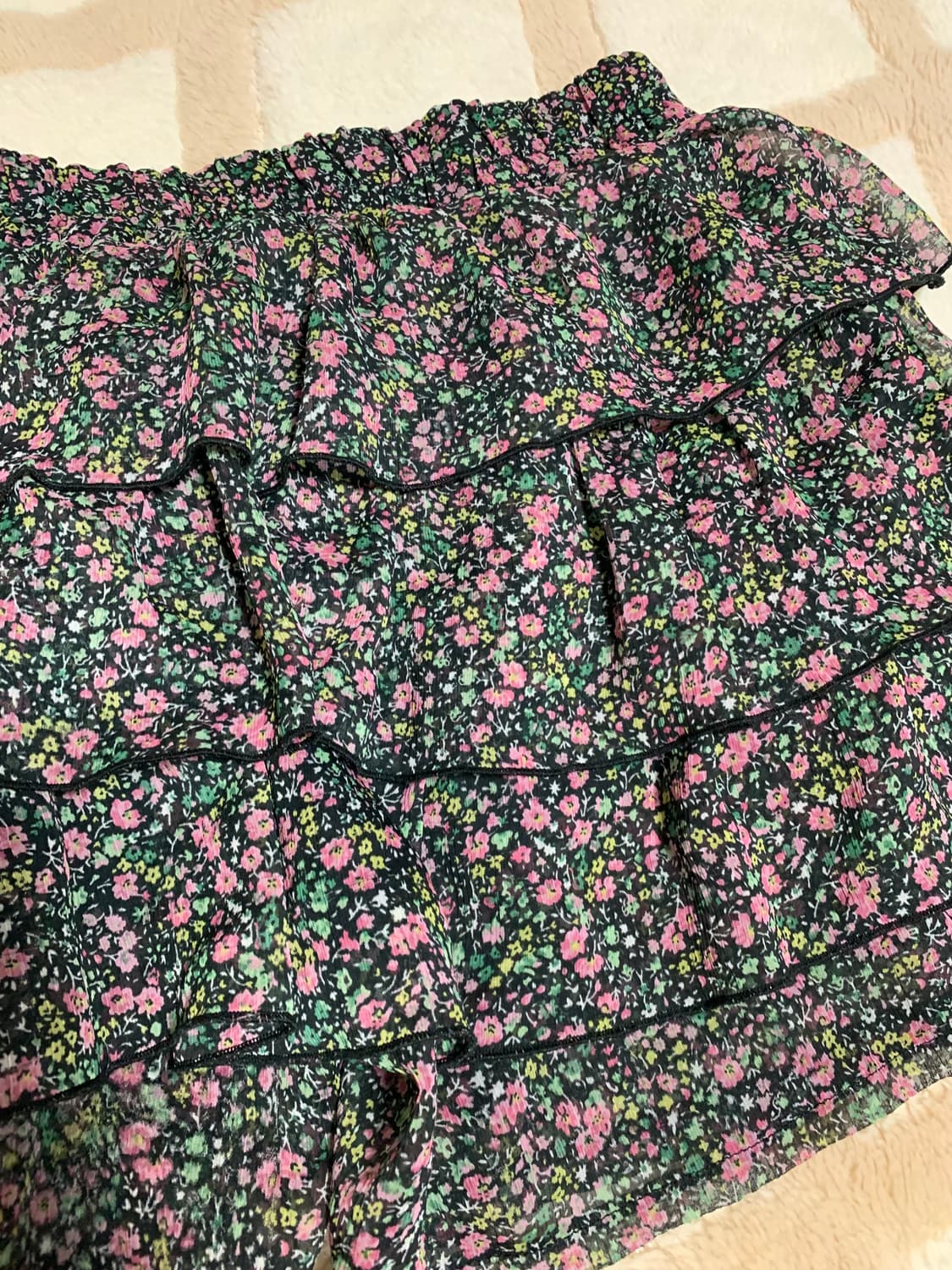 플라워 캉캉팬츠 갸루 상품이미지3