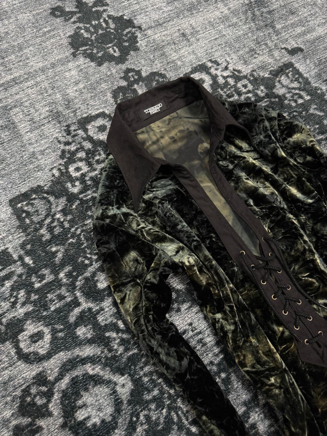 Tornado mart 00s archive lace up velour  상품이미지2