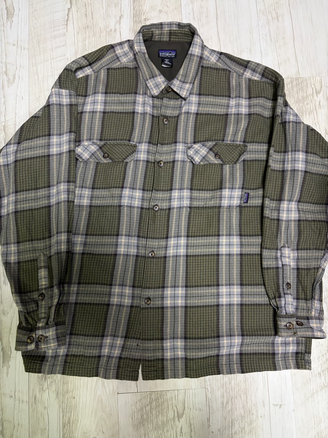 [US XL] 00s 파타고니아 체크 셔츠 오가닉 코튼 상품이미지1