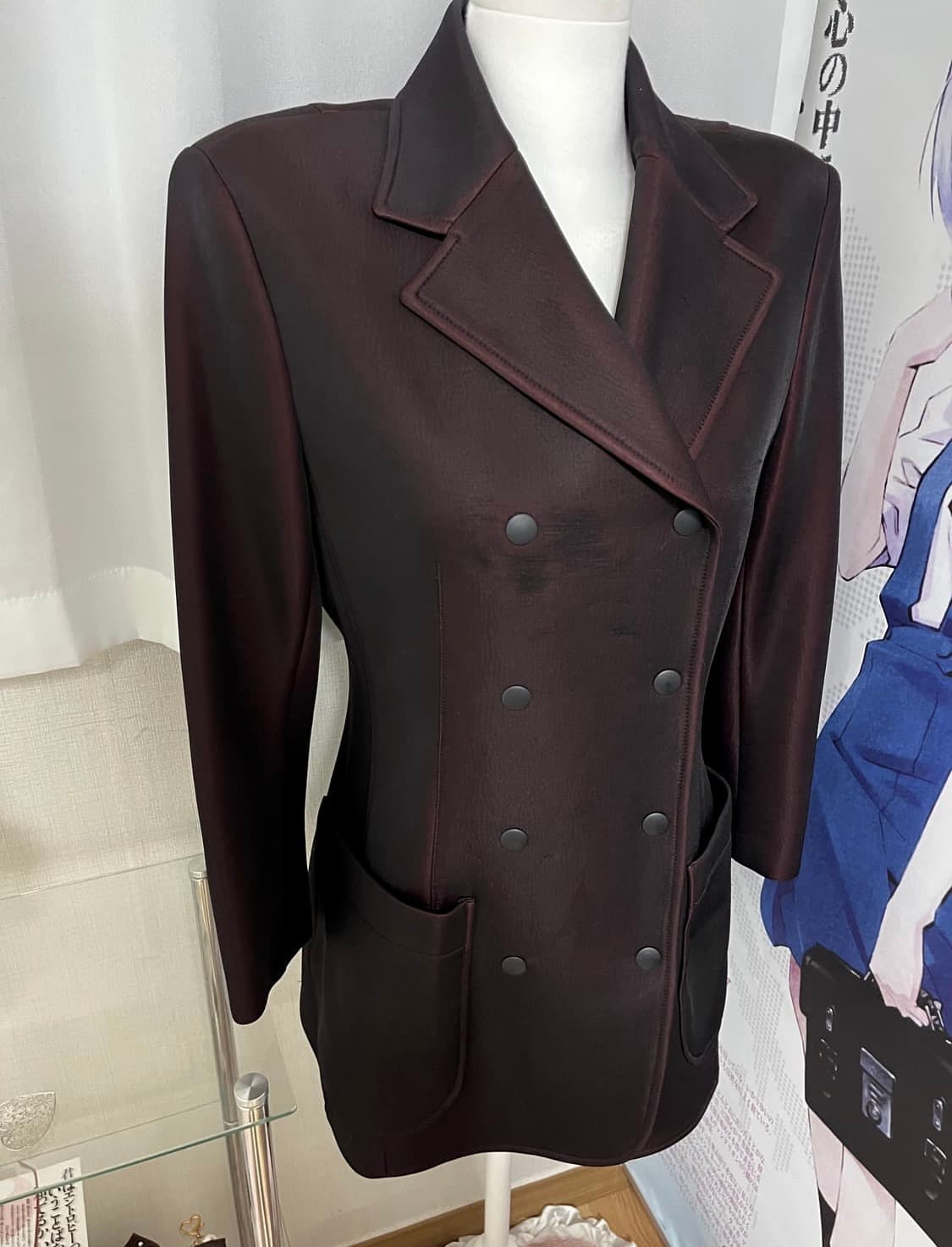 Issey miyake 더블 버튼 코트 원피스 상품이미지1