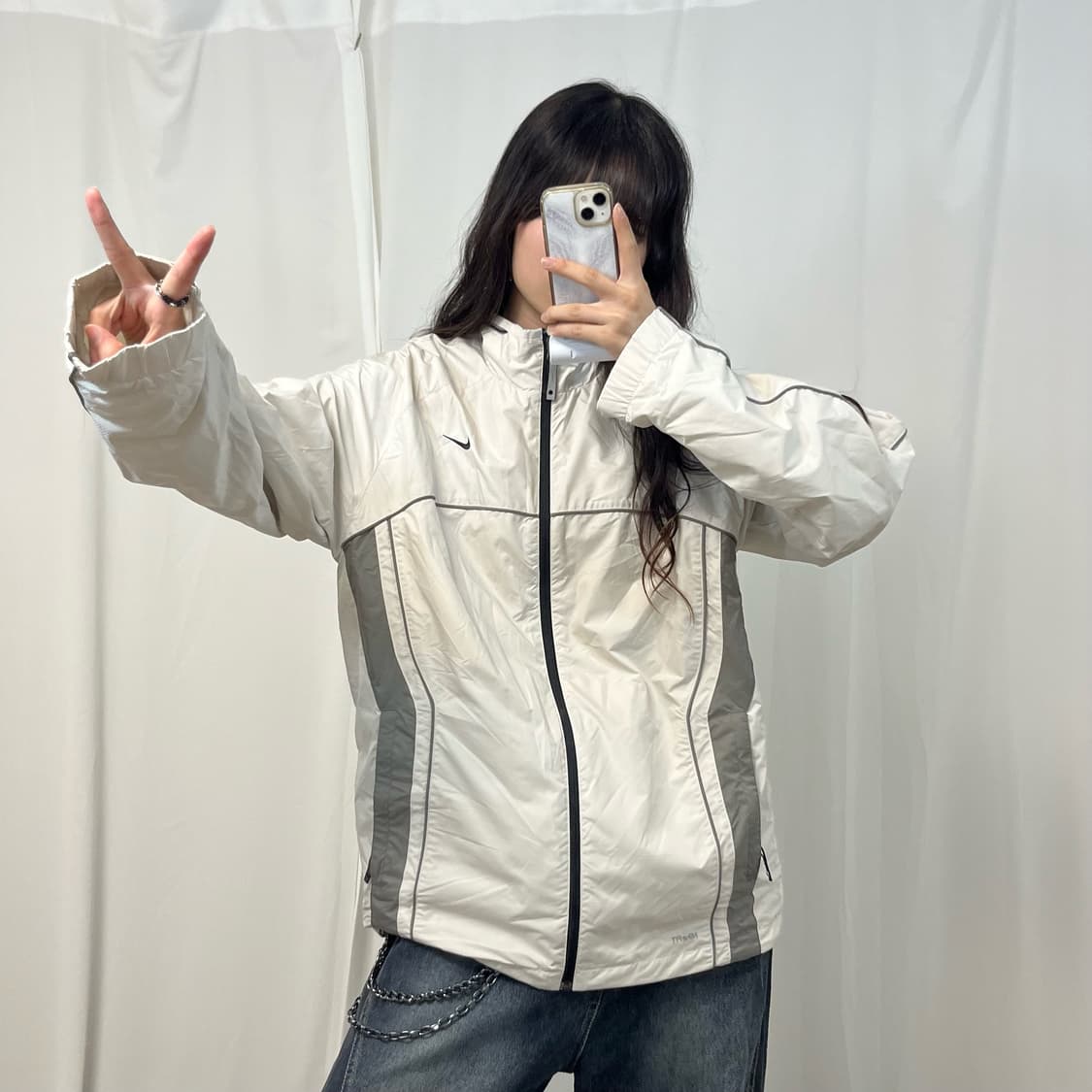 Nike 00’s cream beige windbreaker 상품이미지2