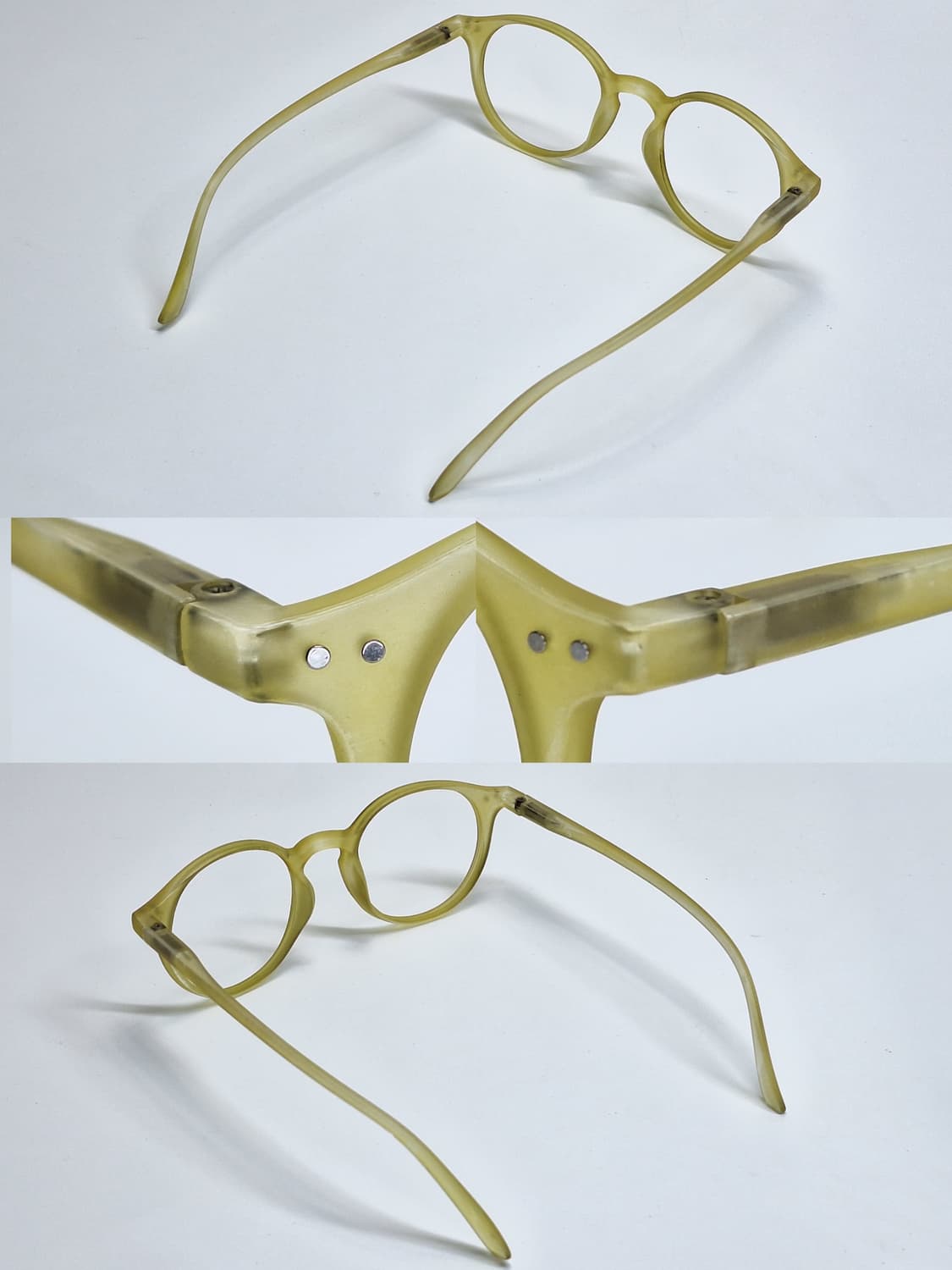 제브라 zebra 3036011 올리브 라운드 안경테 y2k 일본 수입  상품이미지6