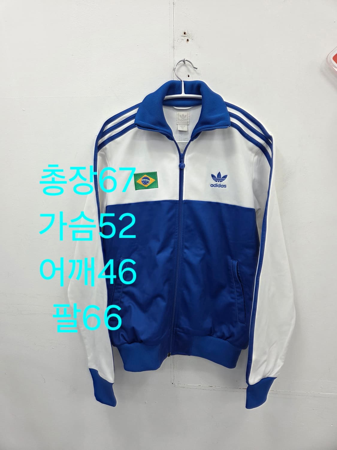 L [대장급]아디다스 리우데자이네이루 브라질 트랙탑 블루 화이트 상품이미지1