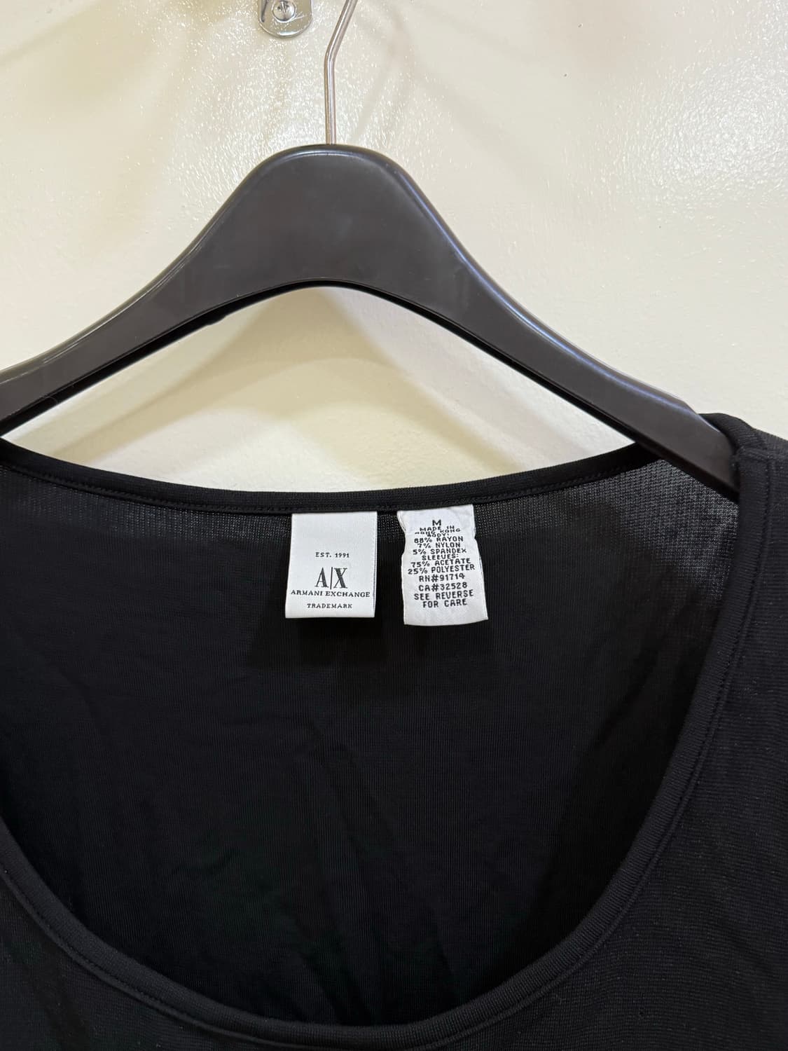 아르마니 익스체인지 시스루 티셔츠 정품 상품이미지3