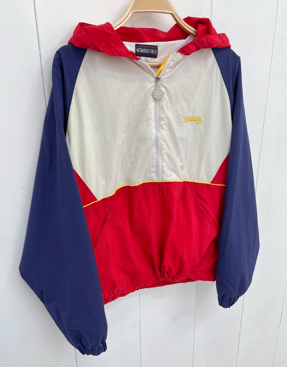 90s 멤버스온리 올드스쿨 컬러블록 아노락 바람막이 상품이미지5