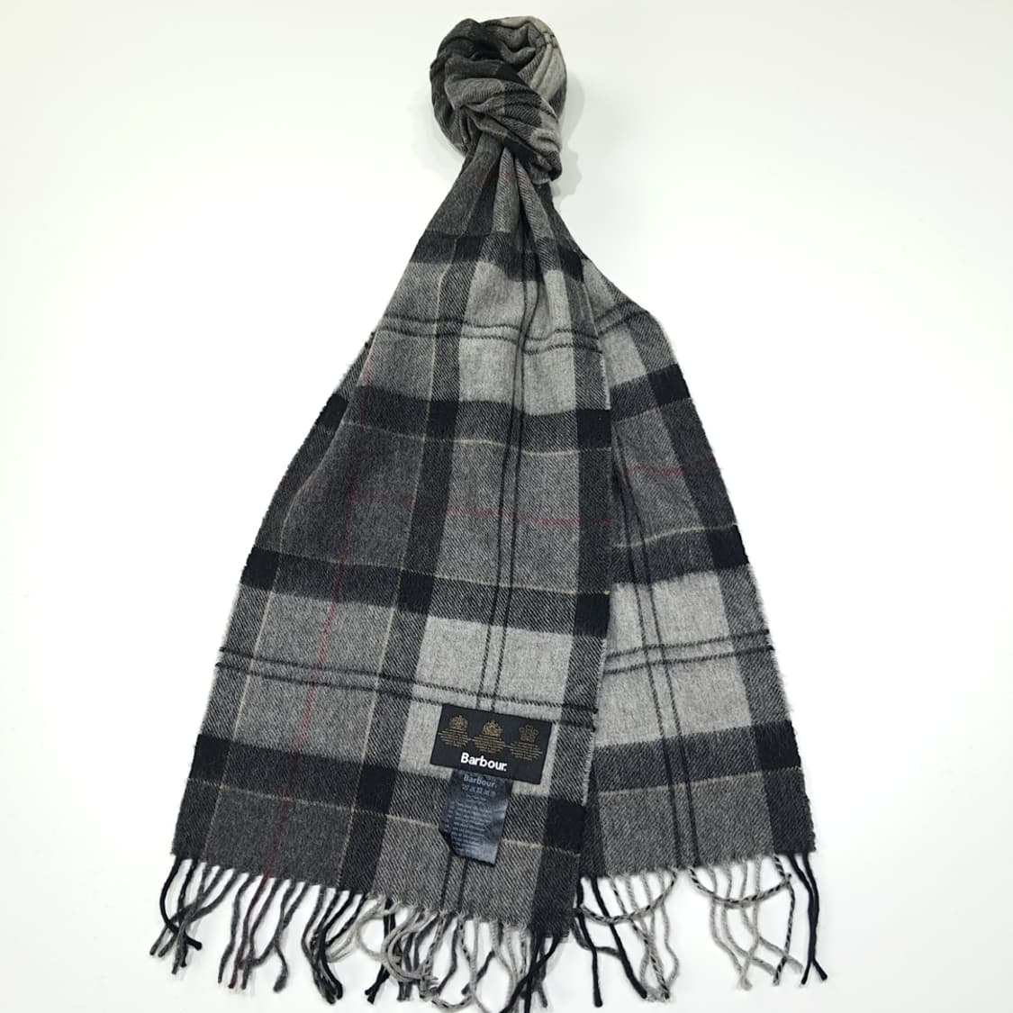 MX470 바버 영국판 울캐시미어 3로얄워런트 그레이타탄 머플러 목도리 상품이미지2