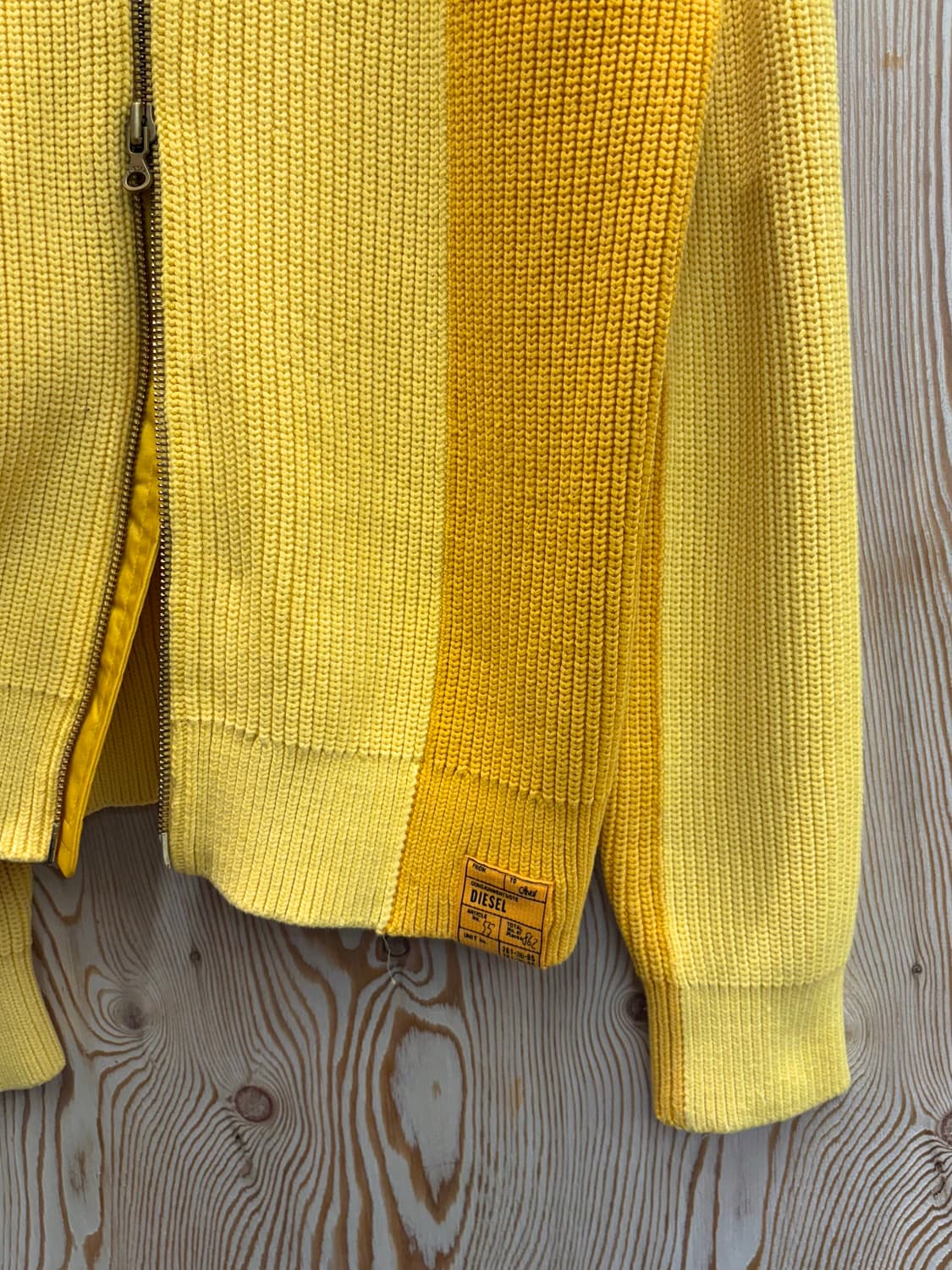 디젤 투톤 니트 집업 상품이미지4