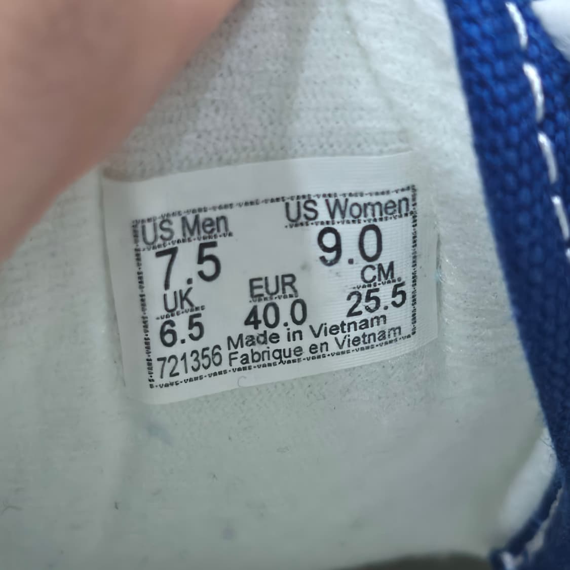 255 반스 볼트 LX 에라 OG 캘리포니아 페이즐리 블루 상품이미지10