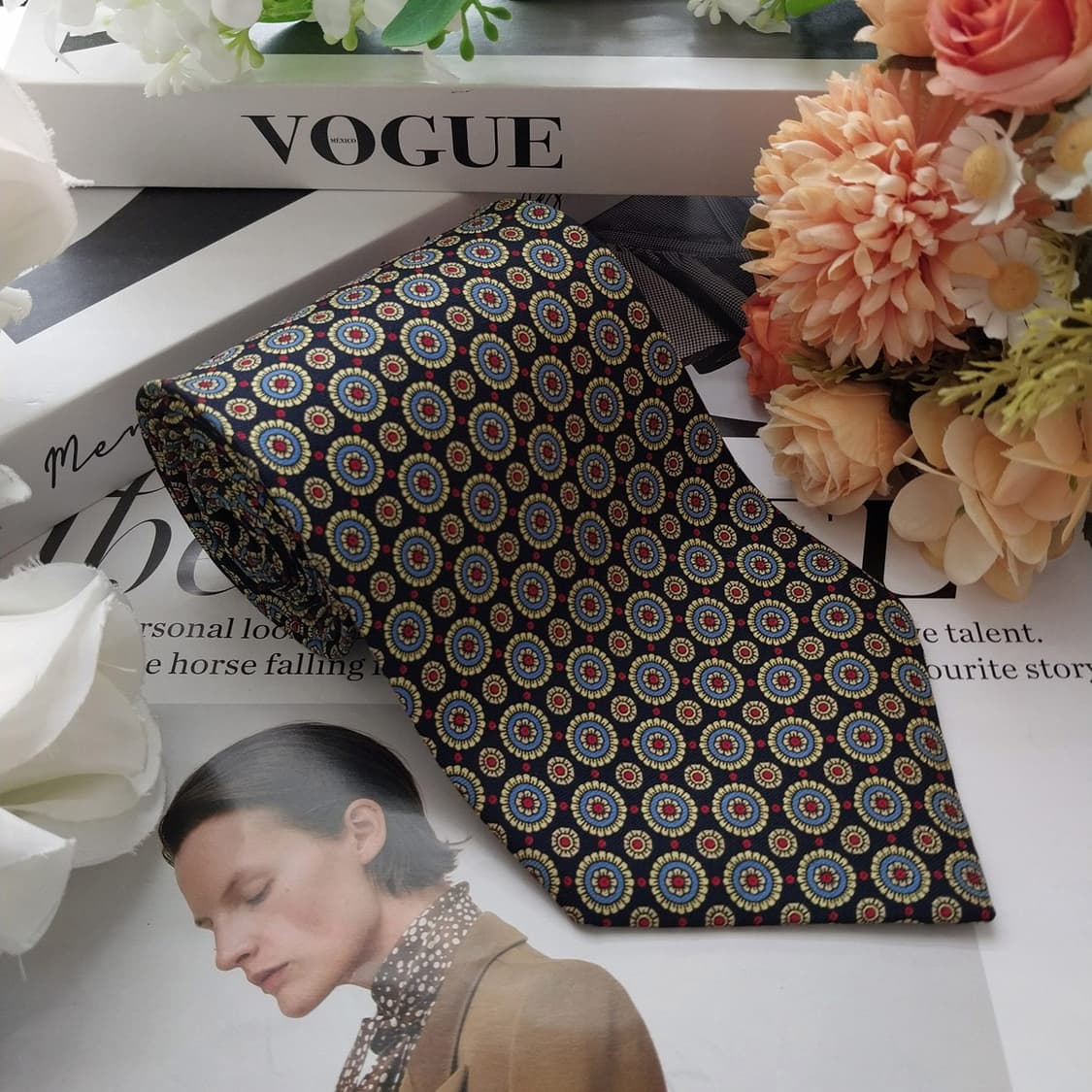 앤드류스타이 메달리온 패턴 넥타이 10.2cm S~A+등급 K2434
 상품이미지4