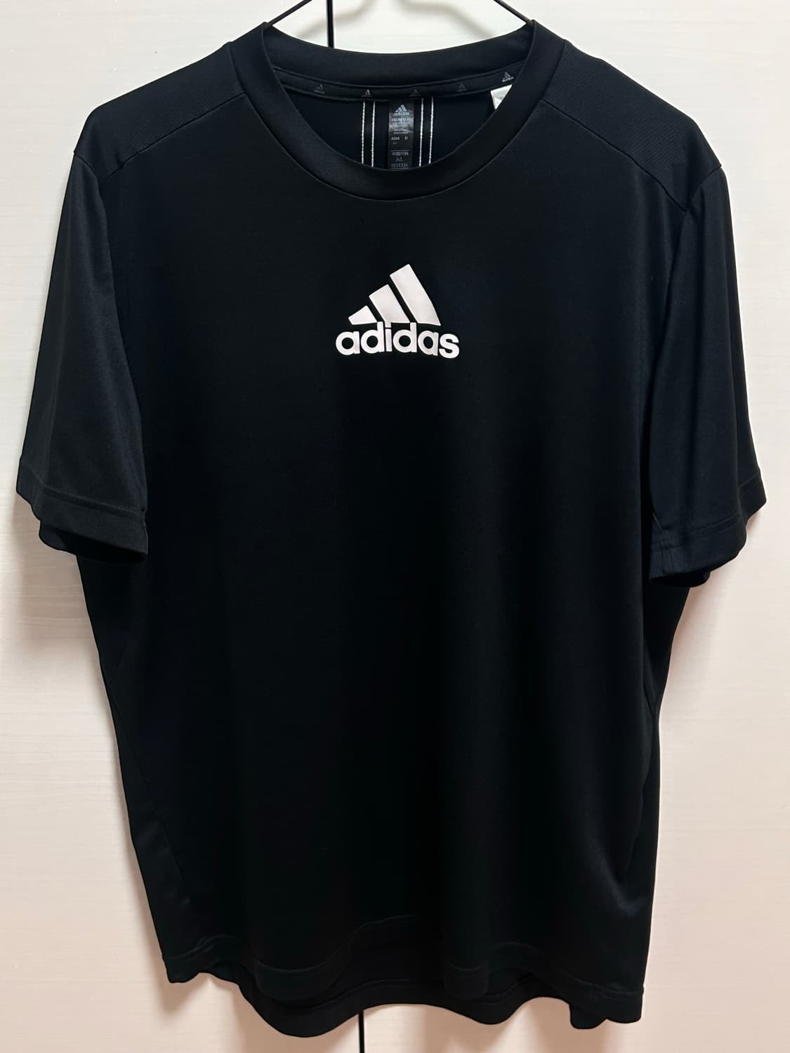 아디다스 검정 반팔 티셔츠 XL 상품이미지1