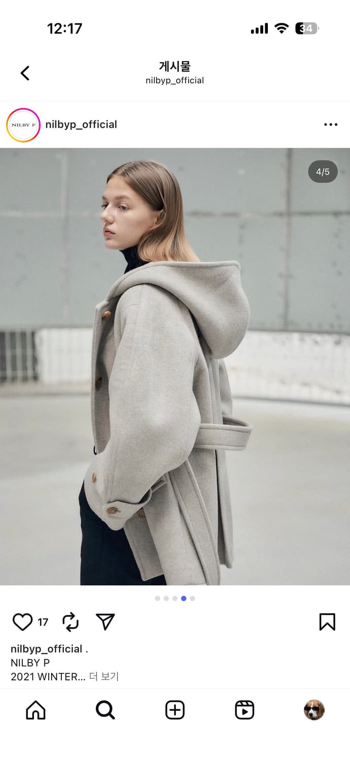 닐바이피 후디 크롭 코트 블랙 상품이미지5