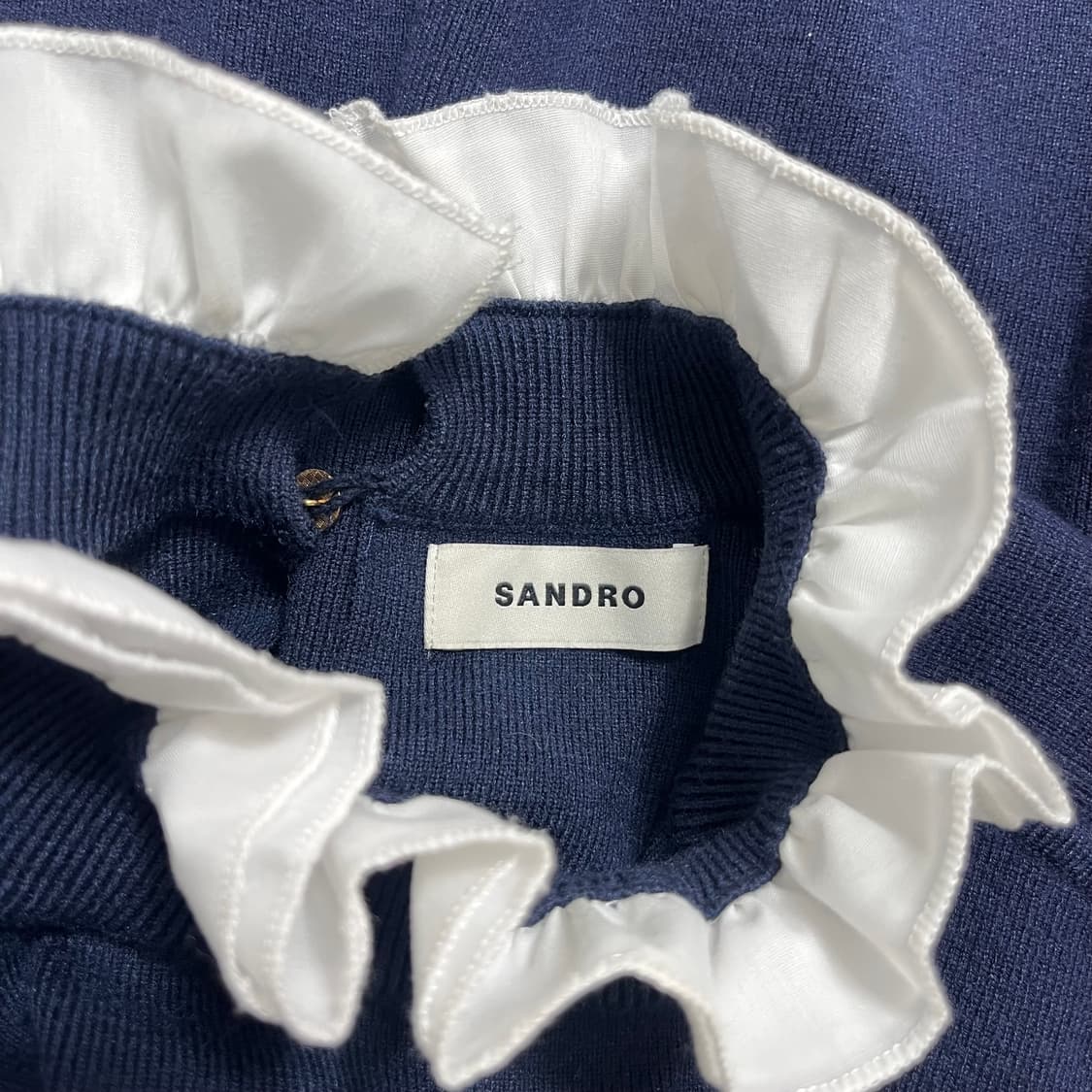 산드로(SANDRO) 넥프릴 포켓 울 혼방 니트 상품이미지8