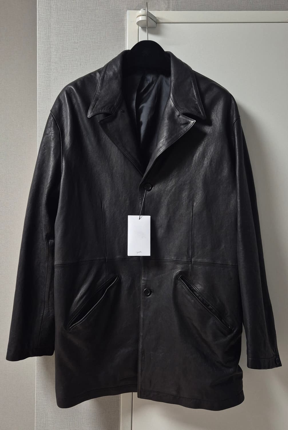 유스 / 26SS 워시드 레더 자켓 / L 상품이미지3