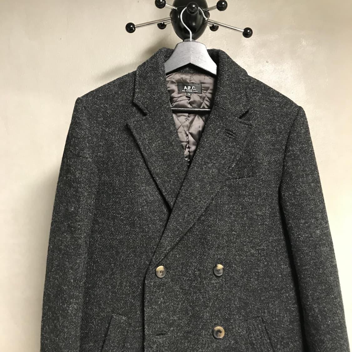 A.P.C. 아페쎄 더블 울 코트 차콜 XS 상품이미지2