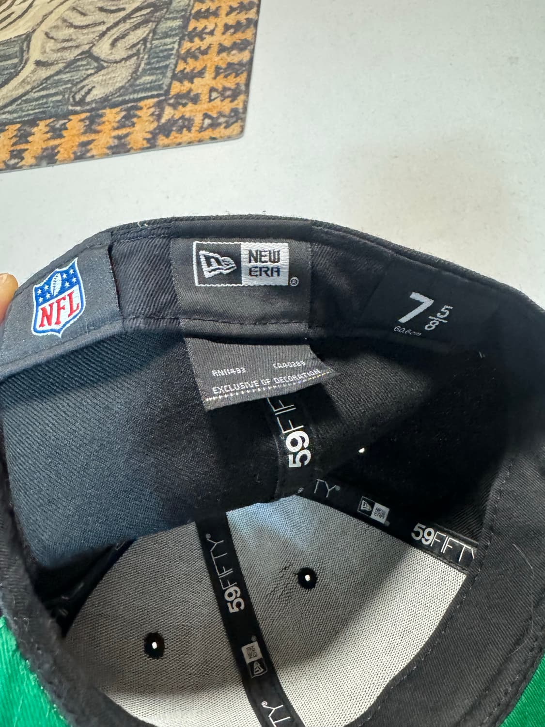 NFL 뉴에라 오클랜드 레이더스 자수 스냅백 블랙 모자 볼캡 상품이미지4