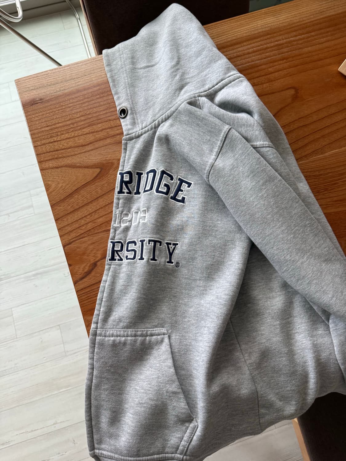케임브리지 대학 회색 후드집업 m 상품이미지2