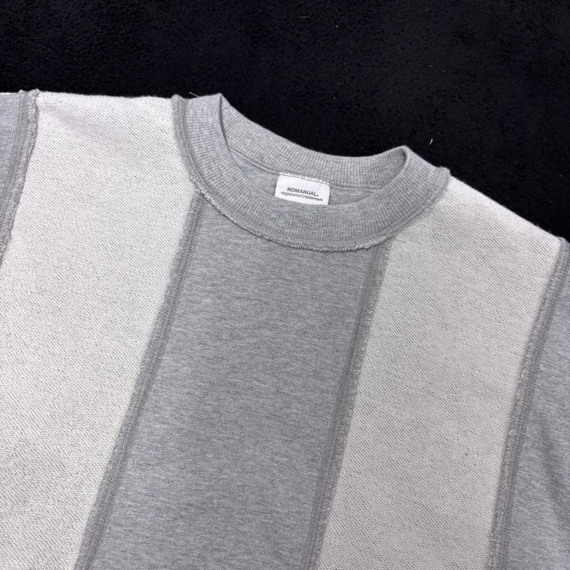 L 노매뉴얼 그레이 리버스 리버시블 맨투맨 상품이미지3