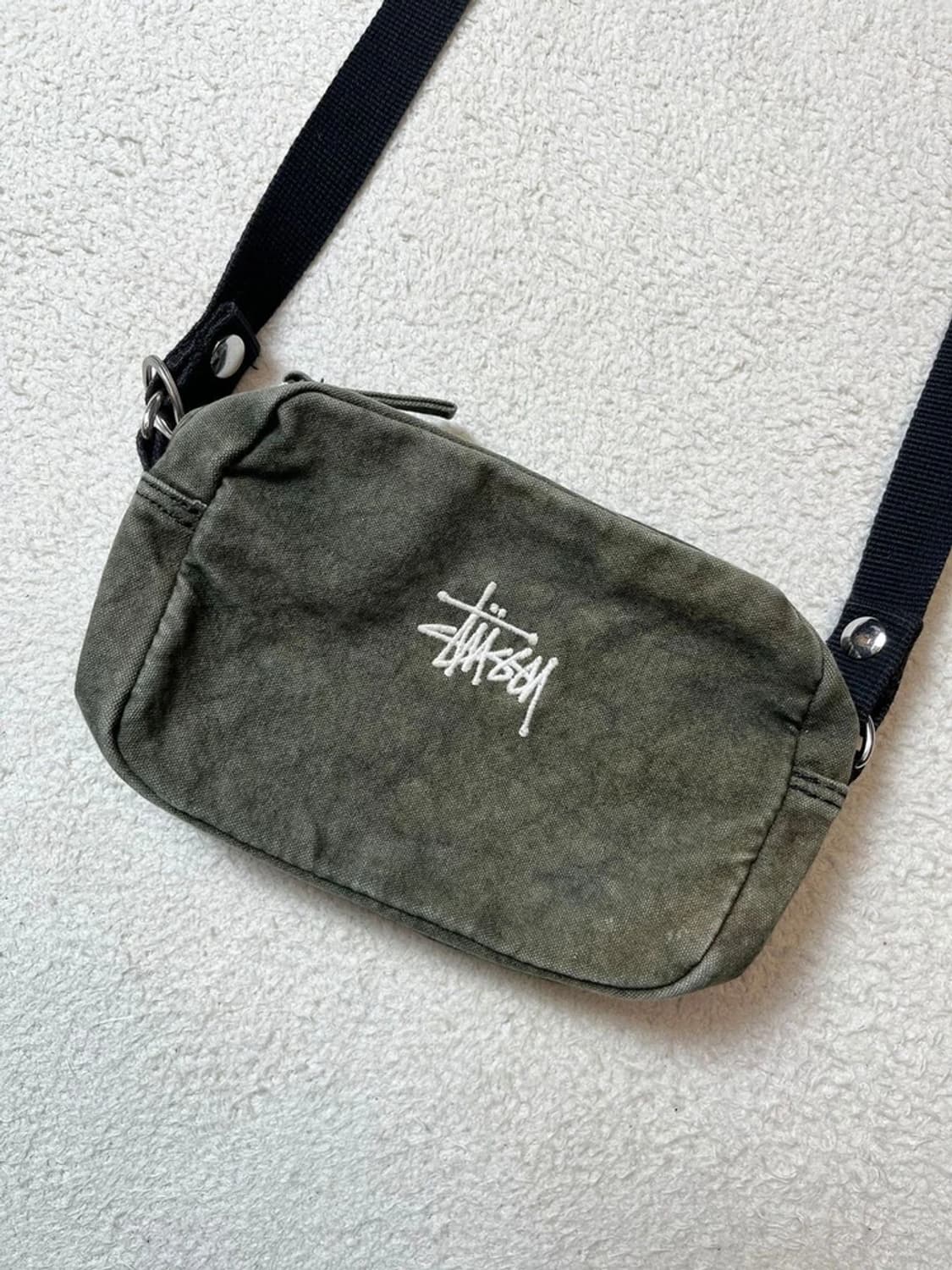 스투시 Stussy 캔버스 피그먼트 워시드 크로스백 A1780 상품이미지2