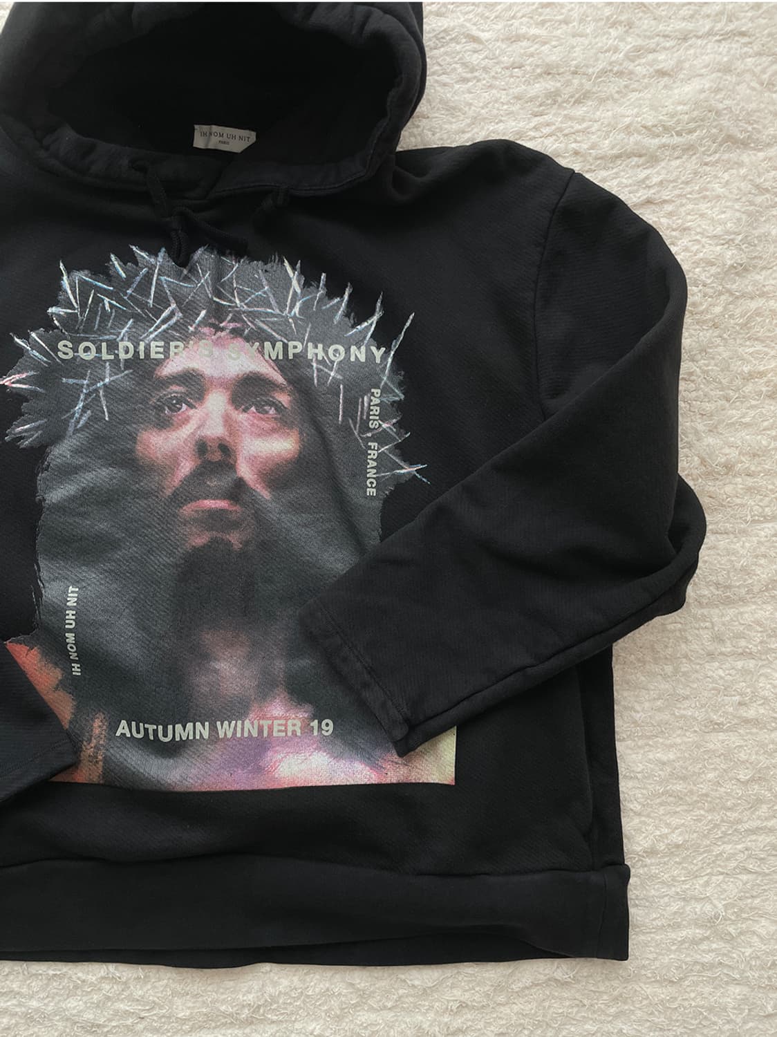 이놈어닛 19FW 지저스 JESUS 프린트 후드 티셔츠 상품이미지3