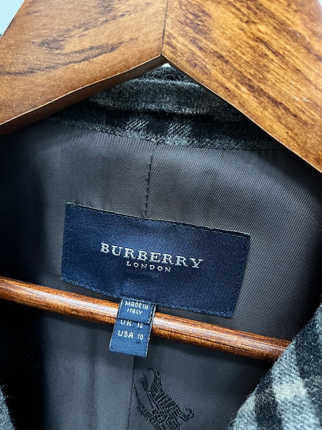 여) 버버리 체크 울자켓  상품이미지5