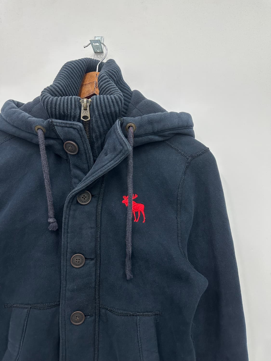 아베크롬비 네이비 버튼 후드집업  상품이미지3