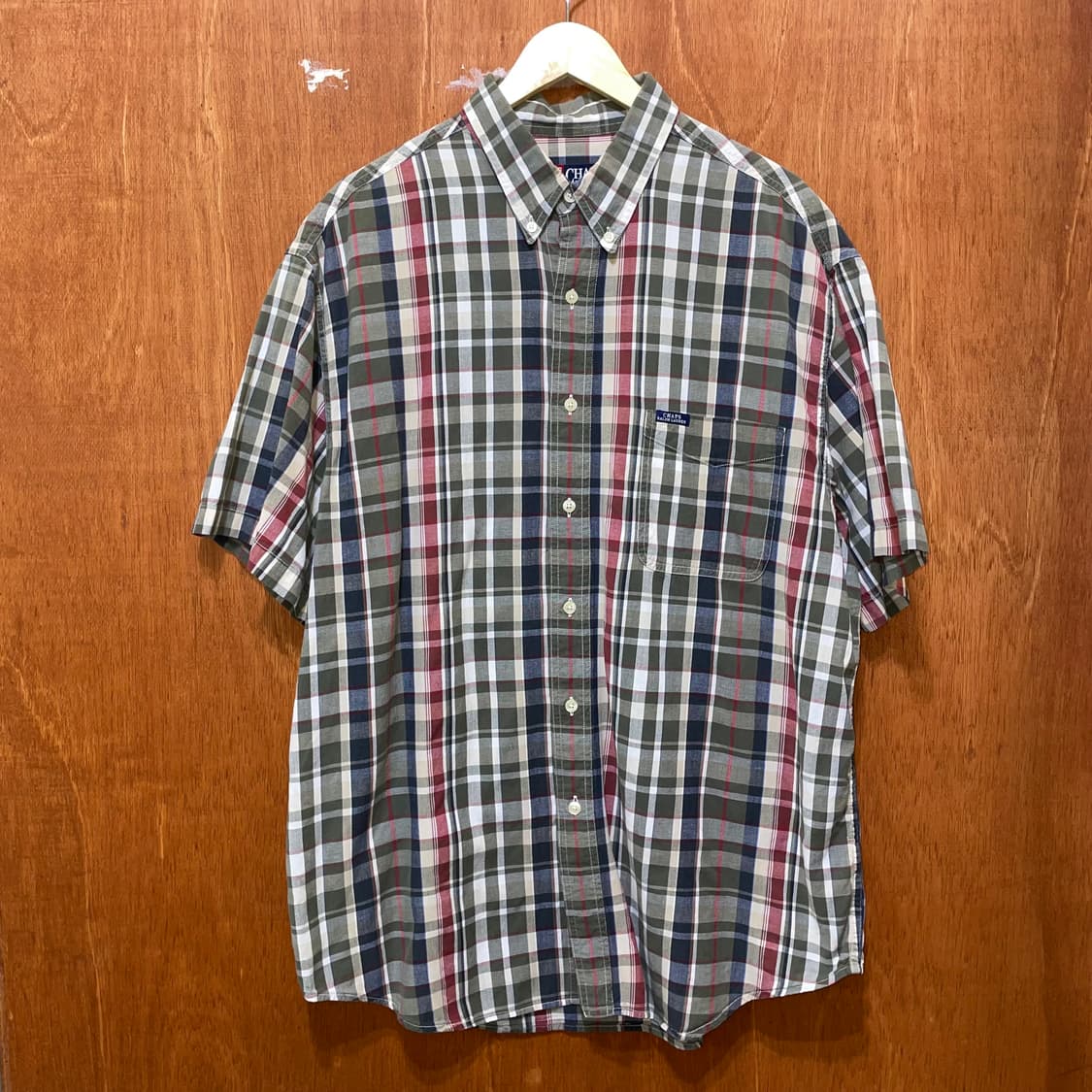 (XL) Chaps 챕스 체크 반팔 셔츠 상품이미지1