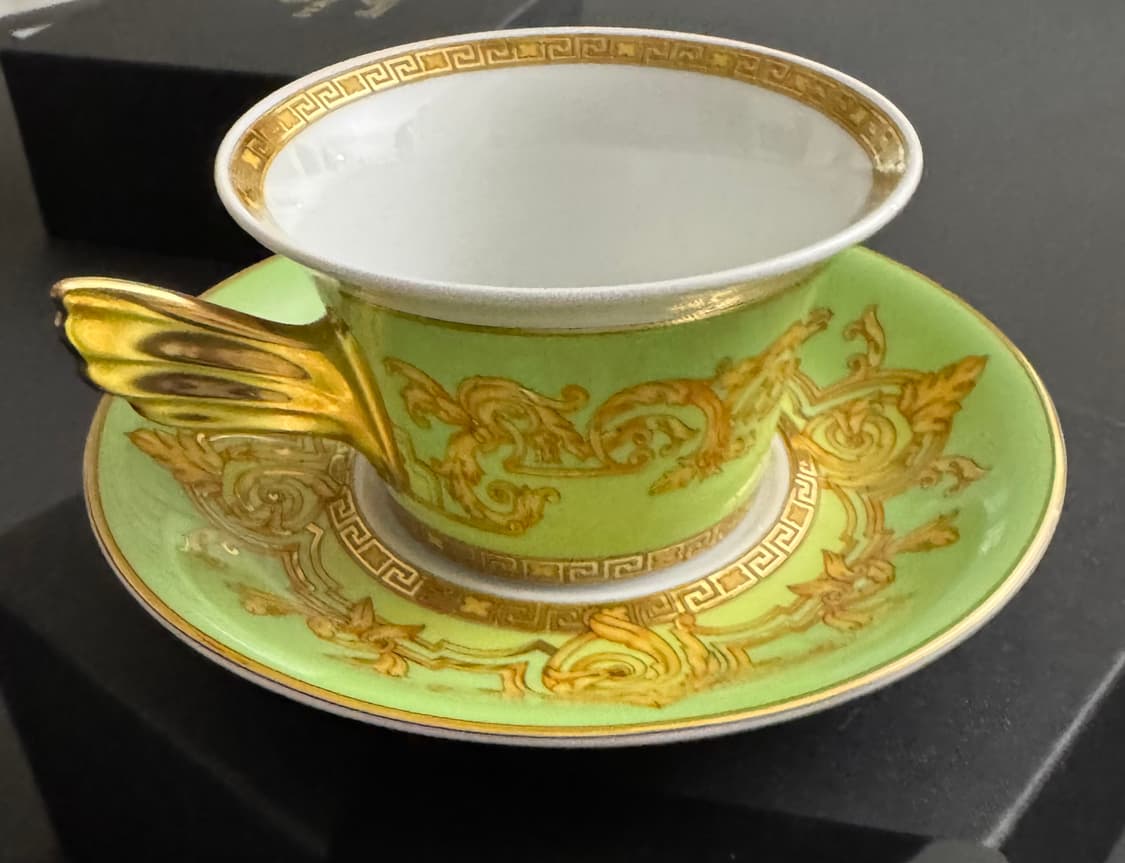 Versace x Rosenthal Gold Ivy Teacup & Sa 상품이미지5