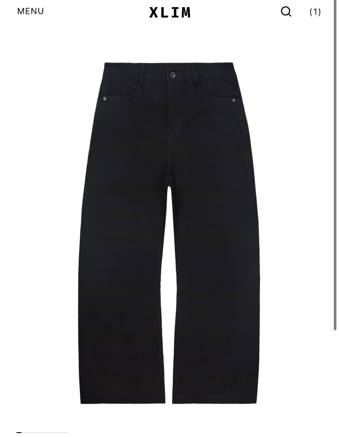 엑슬림 시퀀스 팬츠 블랙 xs > s 상품이미지2