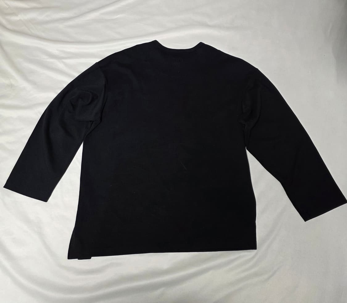 송지오옴므 어시메트릭 컷 크루넥 블랙 100 (가슴단면 60cm) 상품이미지2