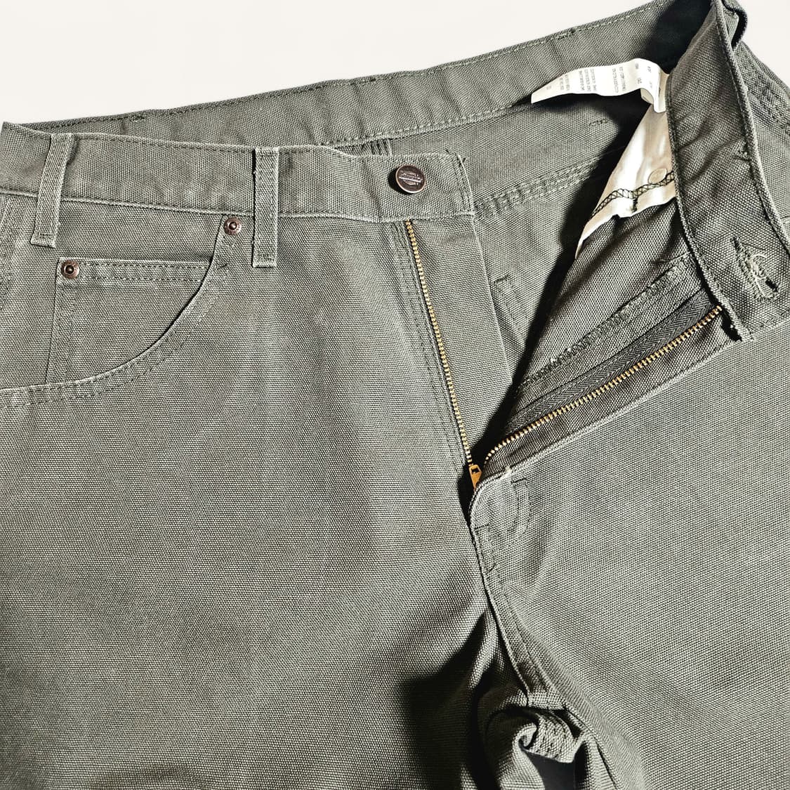 [실사32][디키즈]덕 캔버스 릴렉스핏 카펜터 팬츠 다크올리브 상품이미지5