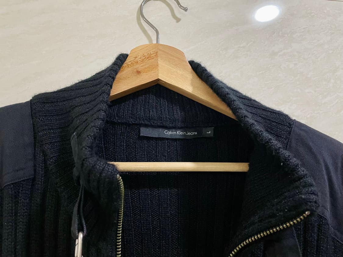CK / 레트로 니트 집업, 남성 자켓 / L 상품이미지4