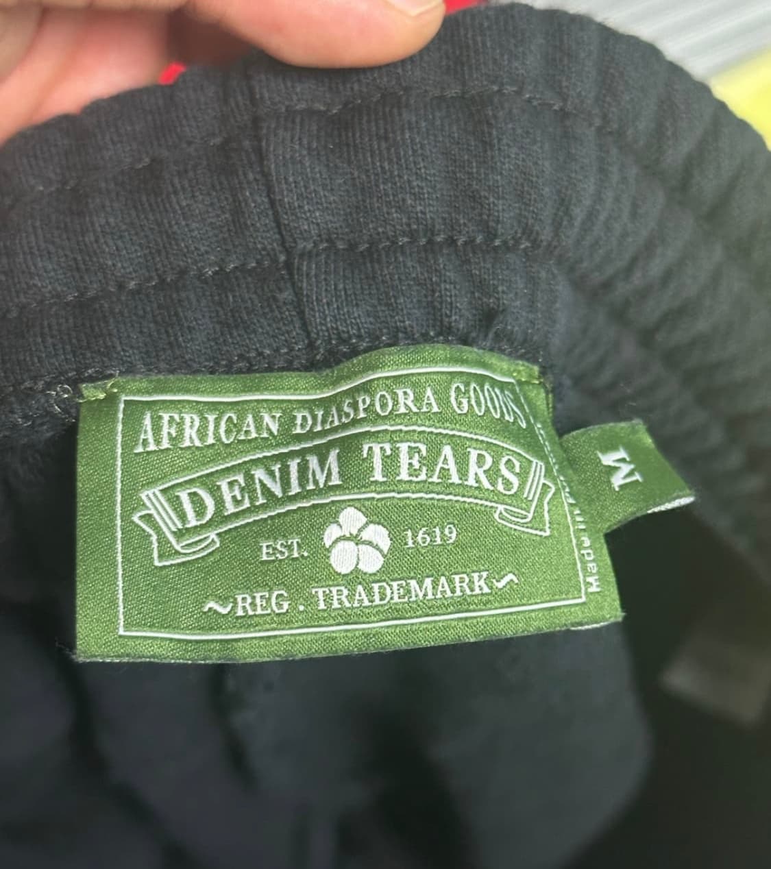 데님티어스 코튼 스웻팬츠 블랙 M 상품이미지3