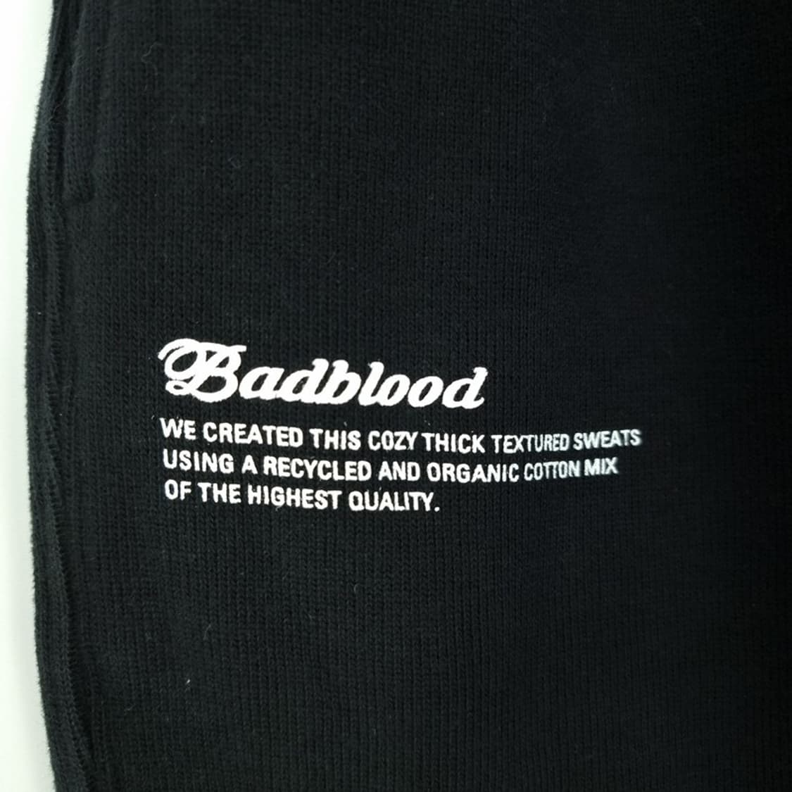 [배드블러드] 로고 프린팅 스트링 와이드 트레이닝 트랙 팬츠 M19313 상품이미지7