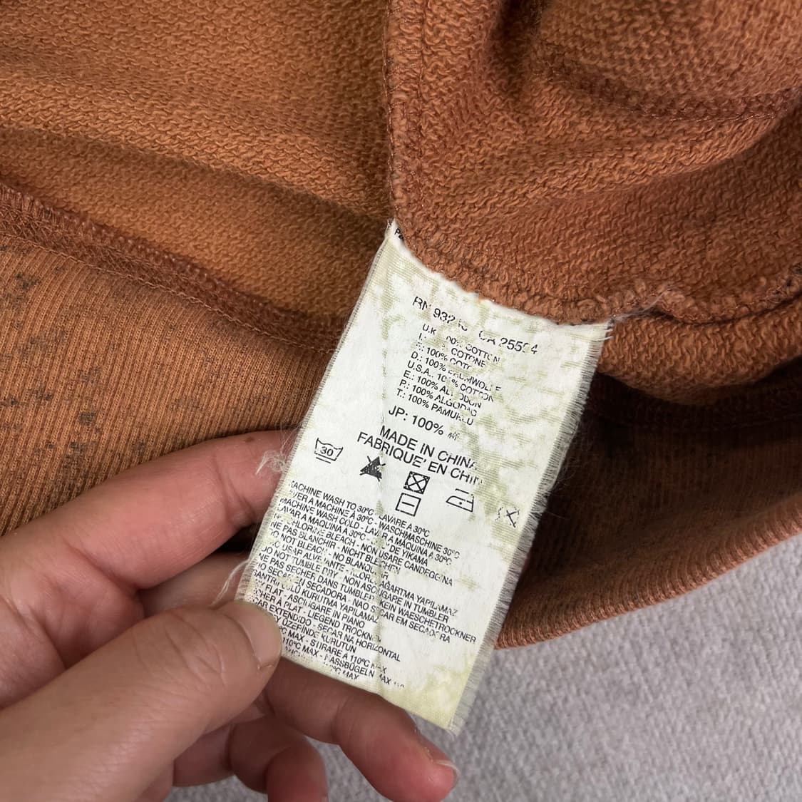 100 디젤 그래픽 워싱 후드집업 상품이미지4