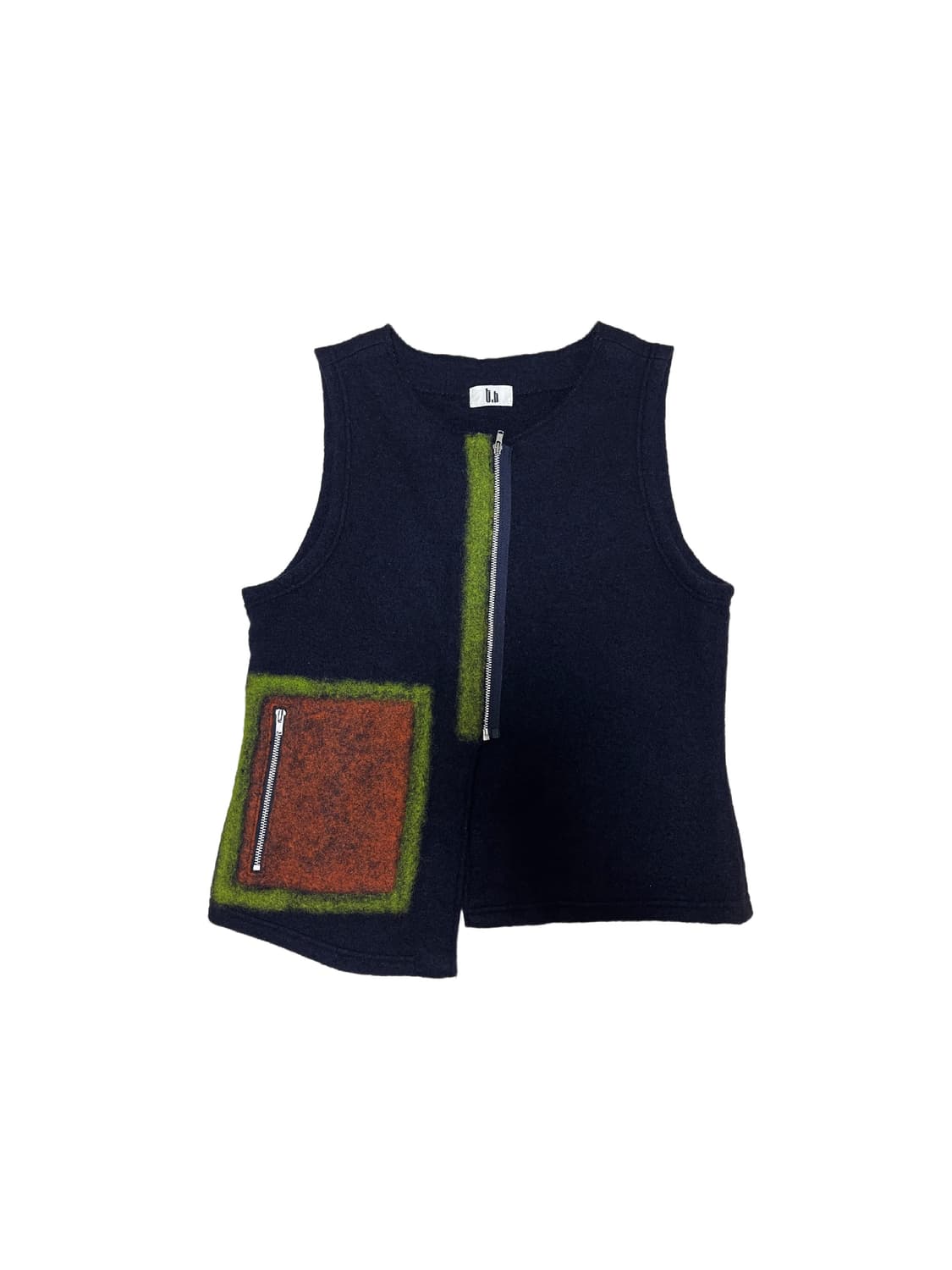 t.b(Teresa van buren) Wool Zip Vest 상품이미지1