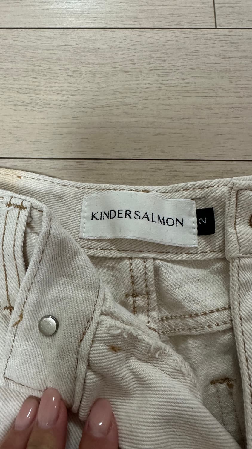 킨더살몬 에크루 데님 M 상품이미지3