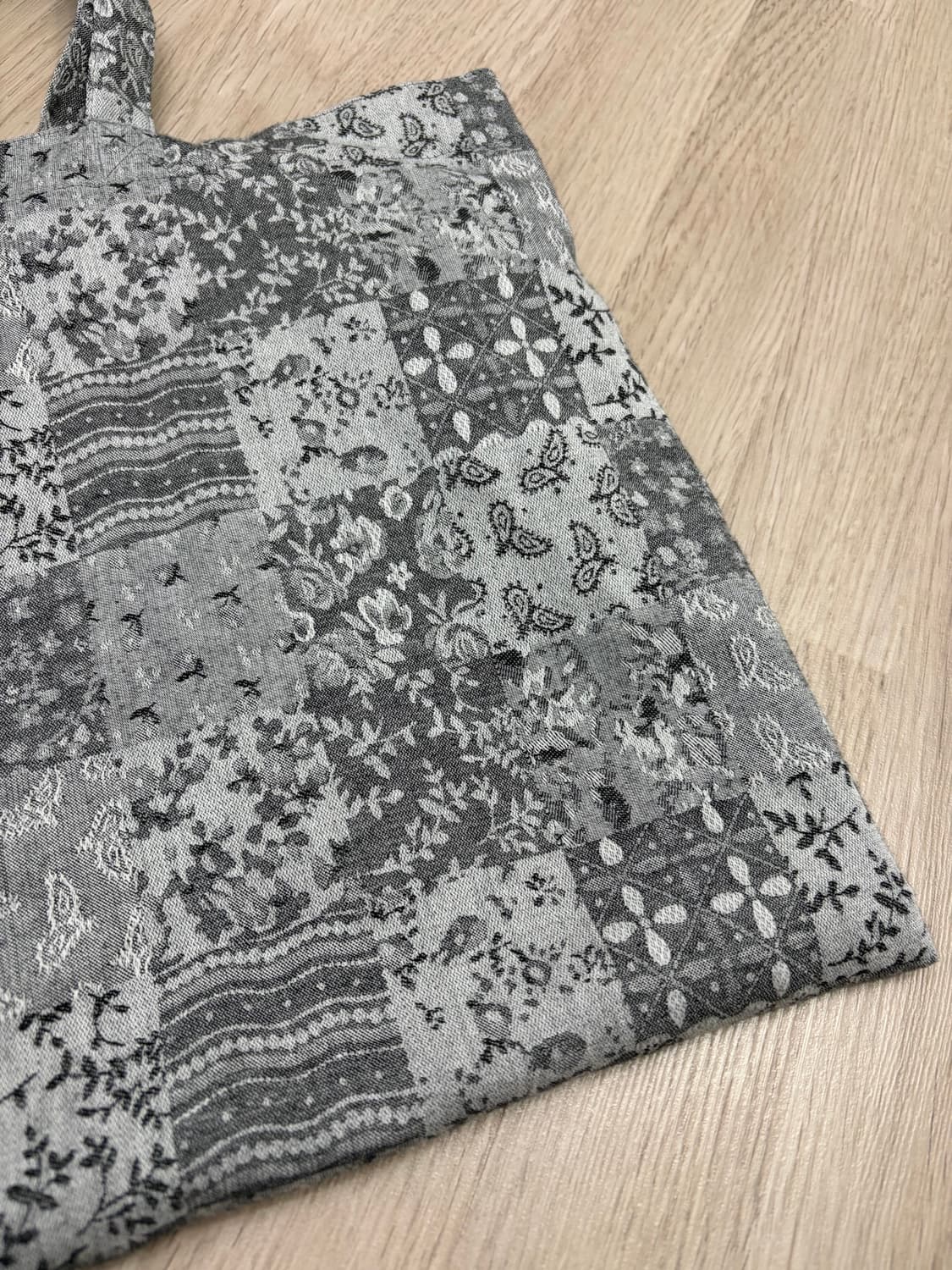 starryfairy Jacquard Patch Bag Grey 상품이미지6
